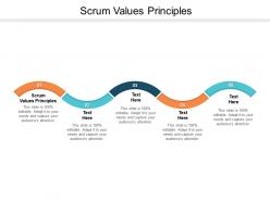 Scrum values principles ppt powerpoint presentation infographics show cpb