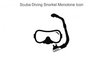 Scuba Diving Snorkel Monotone Icon In Powerpoint Pptx Png And Editable Eps Format