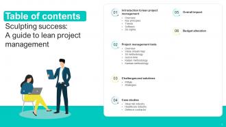 Sculpting Success A Guide To Lean Project Management Powerpoint Presentation Slides PM CD Adaptable Good