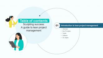 Sculpting Success A Guide To Lean Project Management Table Of Content PM SS