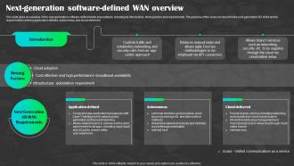 Sd Wan As A Service Next Generation Software Defined Wan Overview Ppt Themes