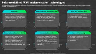Sd Wan As A Service Software Defined Wan Implementation Technologies Sd Wan Ppt Diagrams