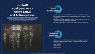 SD WAN Configurations Active Active And Active Passive Ppt Summary Gridlines