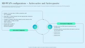 SD WAN Configurations Active And Active Passive Cloud WAN
