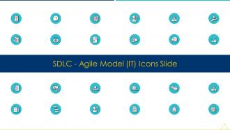 Sdlc agile model it icons slide ppt styles gridlines