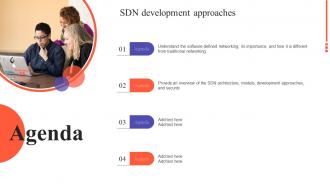 SDN Development Approaches Agenda SDN Development Approaches