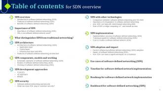 SDN Overview Powerpoint Presentation Slides Images Adaptable