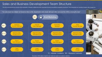 SDR Playbook Sales And Business Development Team Structure