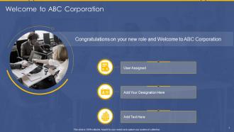 SDR Playbook Welcome To ABC Corporation