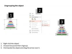 Se infographics diagram of five steps flat powerpoint design