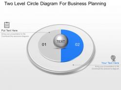 Se two level circle diagram for business planning powerpoint template