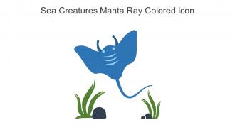 Sea Creatures Manta Ray Colored Icon In Powerpoint Pptx Png And Editable Eps Format