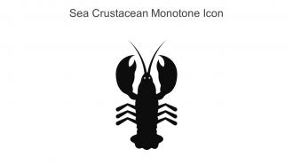 Sea Crustacean Monotone Icon In Powerpoint Pptx Png And Editable Eps Format