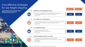 Sea Freight Powerpoint PPT Template Bundles Attractive Visual