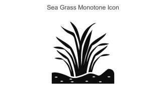 Sea Grass Monotone Icon In Powerpoint Pptx Png And Editable Eps Format