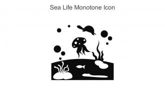 Sea Life Monotone Icon In Powerpoint Pptx Png And Editable Eps Format