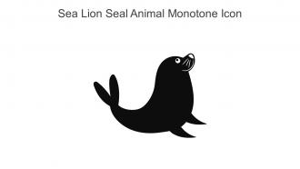 Sea Lion Seal Animal Monotone Icon In Powerpoint Pptx Png And Editable Eps Format