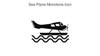 Sea Plane Monotone Icon In Powerpoint Pptx Png And Editable Eps Format