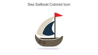 Sea Sailboat Colored Icon In Powerpoint Pptx Png And Editable Eps Format