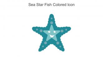 Sea Star Fish Colored Icon In Powerpoint Pptx Png And Editable Eps Format