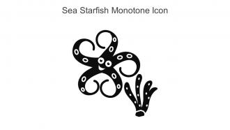 Sea Starfish Monotone Icon In Powerpoint Pptx Png And Editable Eps Format
