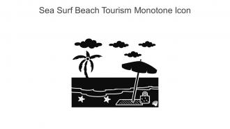 Sea Surf Beach Tourism Monotone Icon In Powerpoint Pptx Png And Editable Eps Format