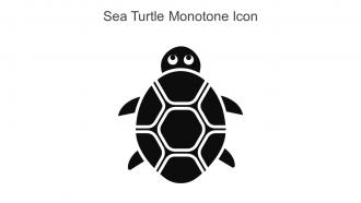 Sea Turtle Monotone Icon In Powerpoint Pptx Png And Editable Eps Format