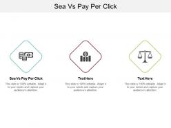 Sea vs pay per click ppt powerpoint presentation infographic template examples cpb