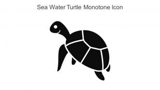 Sea Water Turtle Monotone Icon In Powerpoint Pptx Png And Editable Eps Format
