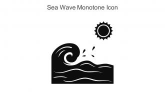Sea Wave Monotone Icon In Powerpoint Pptx Png And Editable Eps Format