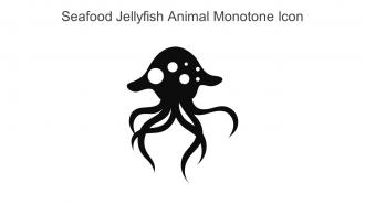 Seafood Jellyfish Animal Monotone Icon In Powerpoint Pptx Png And Editable Eps Format