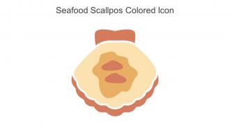Seafood Scallpos Colored Icon In Powerpoint Pptx Png And Editable Eps Format