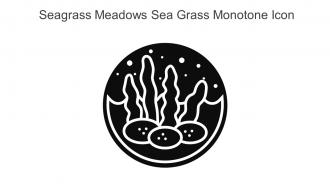 Seagrass Meadows Sea Grass Monotone Icon In Powerpoint Pptx Png And Editable Eps Format