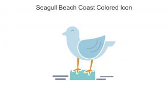 Seagull Beach Coast Colored Icon In Powerpoint Pptx Png And Editable Eps Format