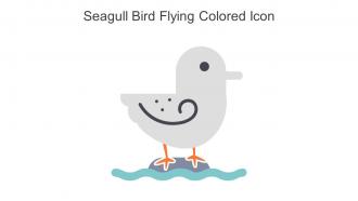 Seagull Bird Flying Colored Icon In Powerpoint Pptx Png And Editable Eps Format