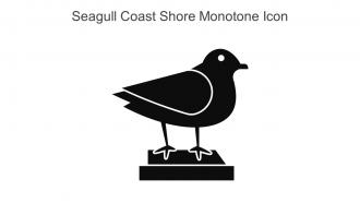Seagull Coast Shore Monotone Icon In Powerpoint Pptx Png And Editable Eps Format