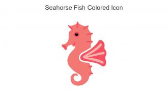 Seahorse Fish Colored Icon In Powerpoint Pptx Png And Editable Eps Format