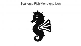Seahorse Fish Monotone Icon In Powerpoint Pptx Png And Editable Eps Format