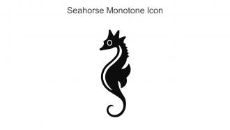 Seahorse Monotone Icon In Powerpoint Pptx Png And Editable Eps Format