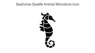 Seahorse Sealife Animal Monotone Icon In Powerpoint Pptx Png And Editable Eps Format