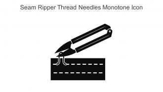 Seam Ripper Thread Needles Monotone Icon In Powerpoint Pptx Png And Editable Eps Format