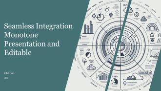 Seamless Integration Monotone Presentation And Editable PPT PowerPoint AT