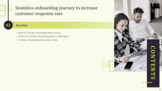 Seamless Onboarding Journey To Increase Customer Response Rate Powerpoint Presentation Slides Colorful Unique