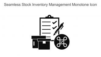 Seamless Stock Inventory Management Monotone Icon In Powerpoint Pptx Png And Editable Eps Format