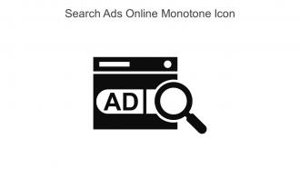 Search Ads Online Monotone Icon In Powerpoint Pptx Png And Editable Eps Format