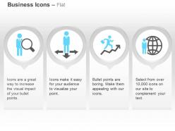 Search an employee choose any direction successs global man ppt icons graphics