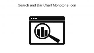 Search And Bar Chart Monotone Icon In Powerpoint Pptx Png And Editable Eps Format