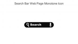Search Bar Web Page Monotone Icon In Powerpoint Pptx Png And Editable Eps Format