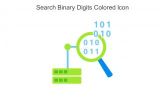 Search Binary Digits Colored Icon In Powerpoint Pptx Png And Editable Eps Format