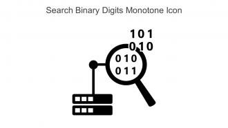 Search Binary Digits Monotone Icon In Powerpoint Pptx Png And Editable Eps Format